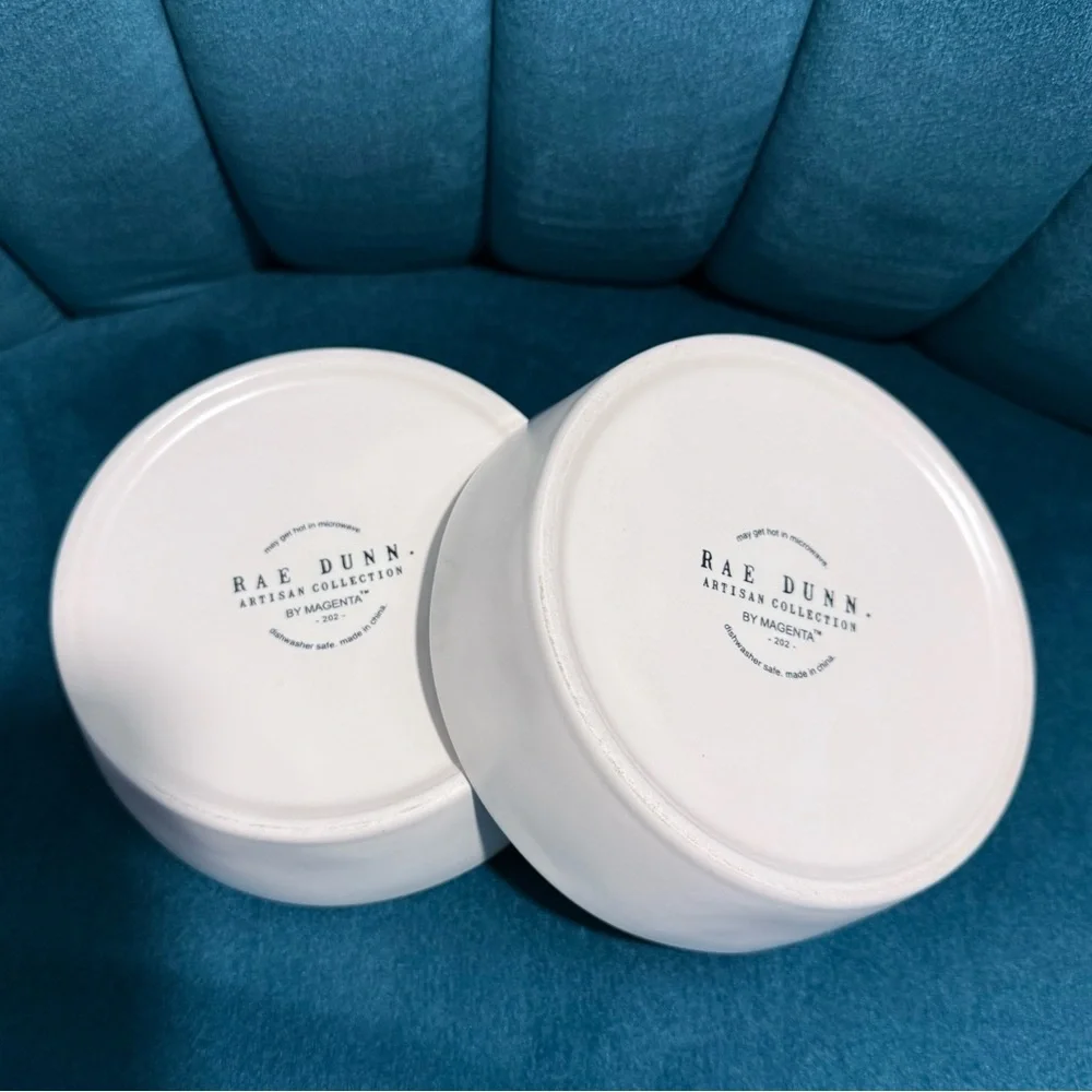 TWO Rae‎ Dunn QUEEN Pet Bowls | NWT